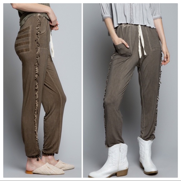 POL On the Fringe Mineral wash Joggers - Picture 2 of 12